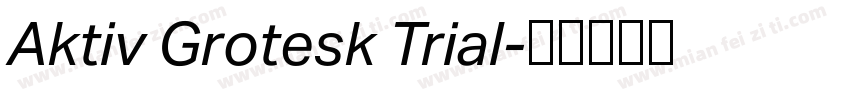 Aktiv Grotesk Trial字体转换